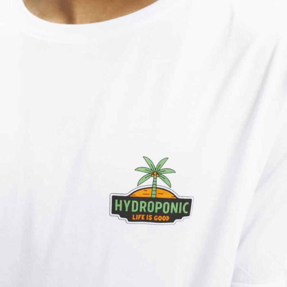 Camiseta HYDROPONIC hombre manga corta LIFE SS Ref. 23015 WHITE blanco