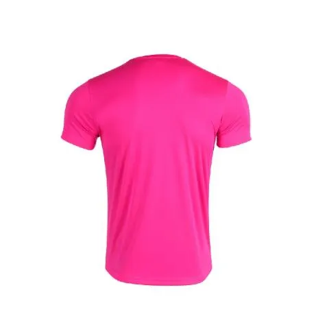 CAMISETA MANGA CORTA PARA HOMBRE Y NIñO   JOMA RECORD II  ROSA FLúOR  102227.030