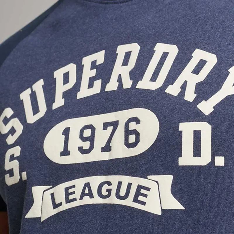 Camiseta Para Hombre Vintage Gym Raglan Superdry