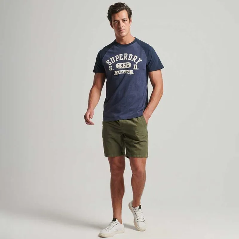 Camiseta Para Hombre Vintage Gym Raglan Superdry