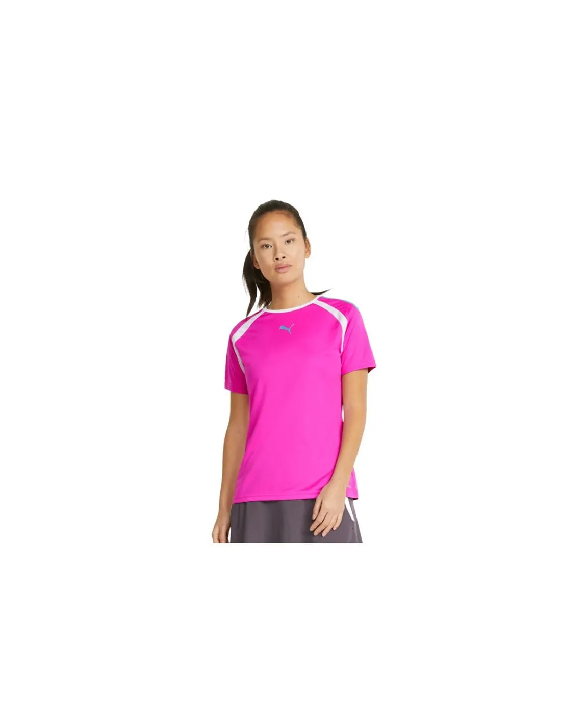 Camiseta Pádel Puma Team Mujer Fuchsia