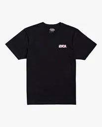 CAMISETA RVCA HOMBRE MANGA CORTA ROBERTO SS REF.U1 SSSP RVF0 BLACKNEGRA DIBUJO ROSA