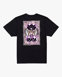 CAMISETA RVCA HOMBRE MANGA CORTA ROBERTO SS REF.U1 SSSP RVF0 BLACKNEGRA DIBUJO ROSA
