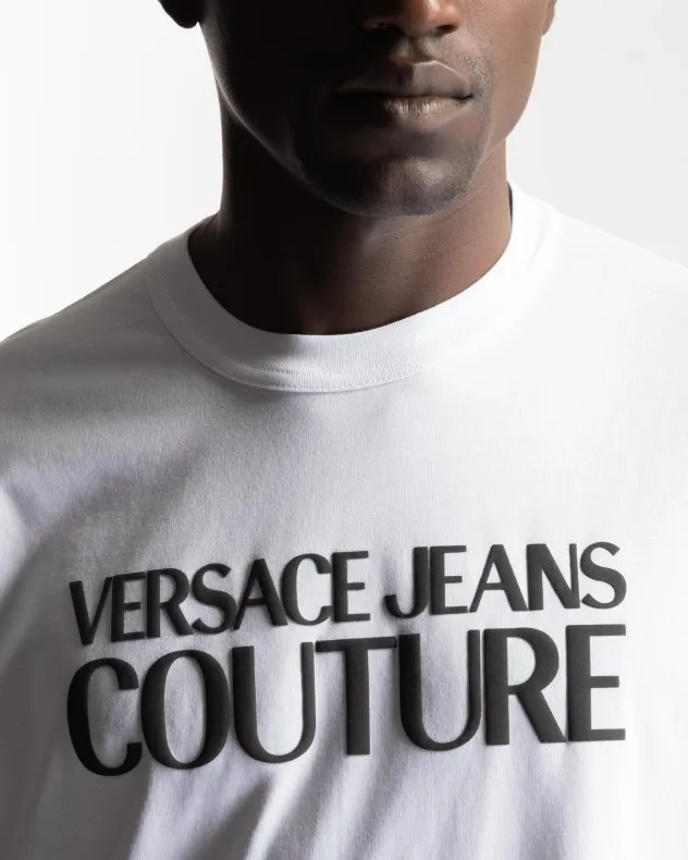 Camiseta Versace Jeans Couture 74GAHT03 Blanco