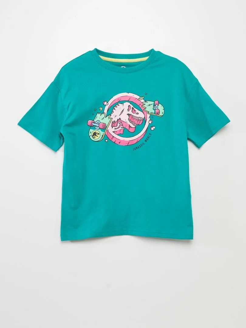 CAMISETA 'JURASSIC PARK'  VERDE