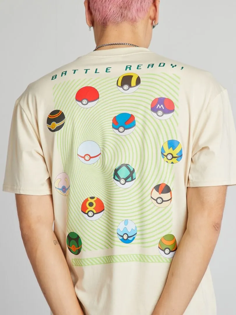 CAMISETA 'POKéMON'  BEIGE