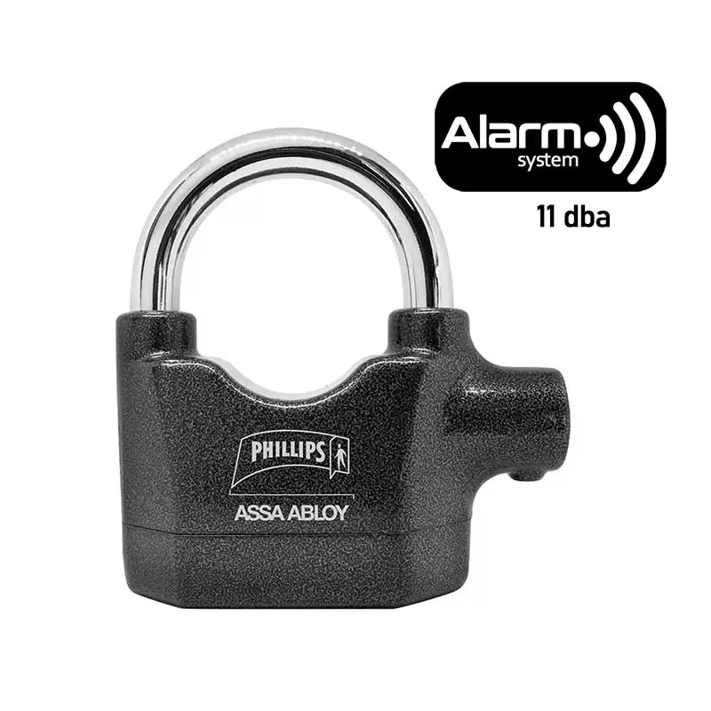 Candado Alarma Seguridad 70 mm Phillips MX5933