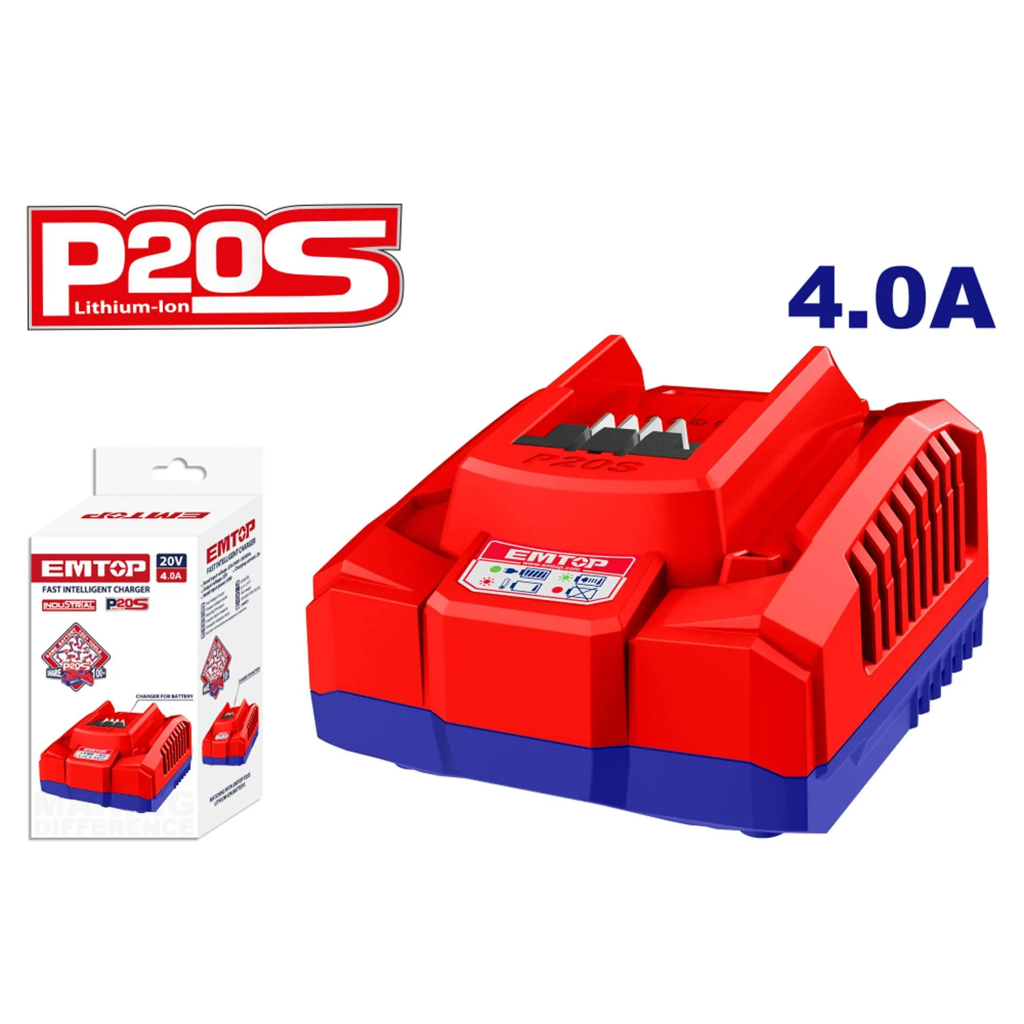 Cargador de Baterías P20S 4.0Ah