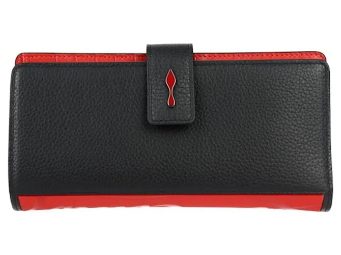 Cartera Larga PALOMA Christian Louboutin Negro Roja 