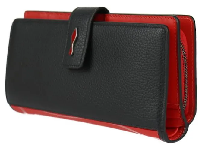 Cartera Larga PALOMA Christian Louboutin Negro Roja 