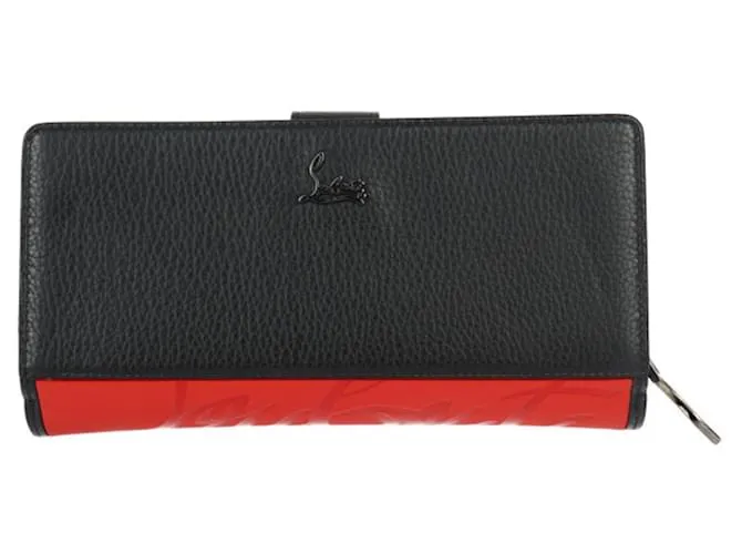 Cartera Larga PALOMA Christian Louboutin Negro Roja 