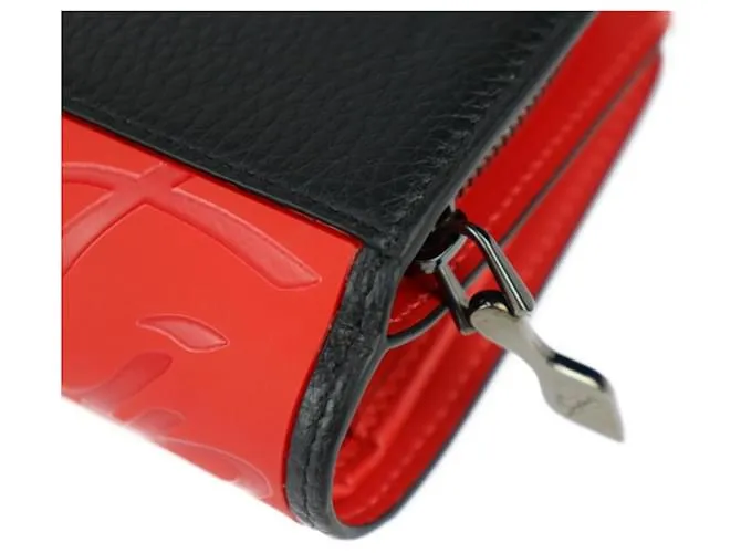Cartera Larga PALOMA Christian Louboutin Negro Roja 