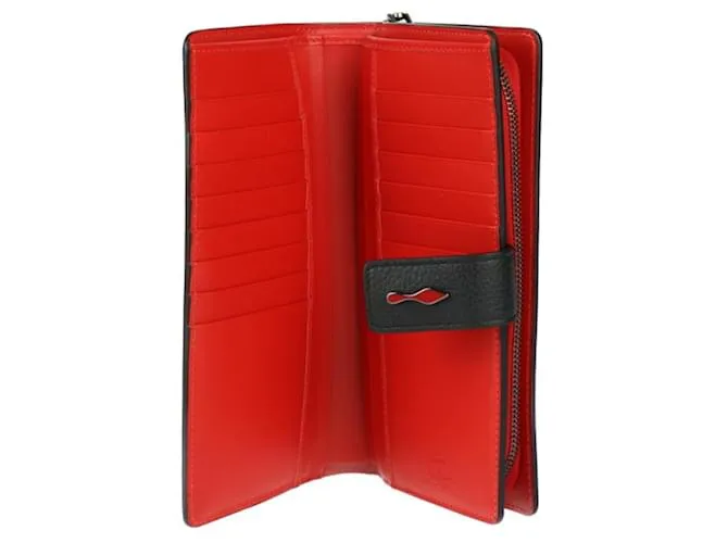 Cartera Larga PALOMA Christian Louboutin Negro Roja 