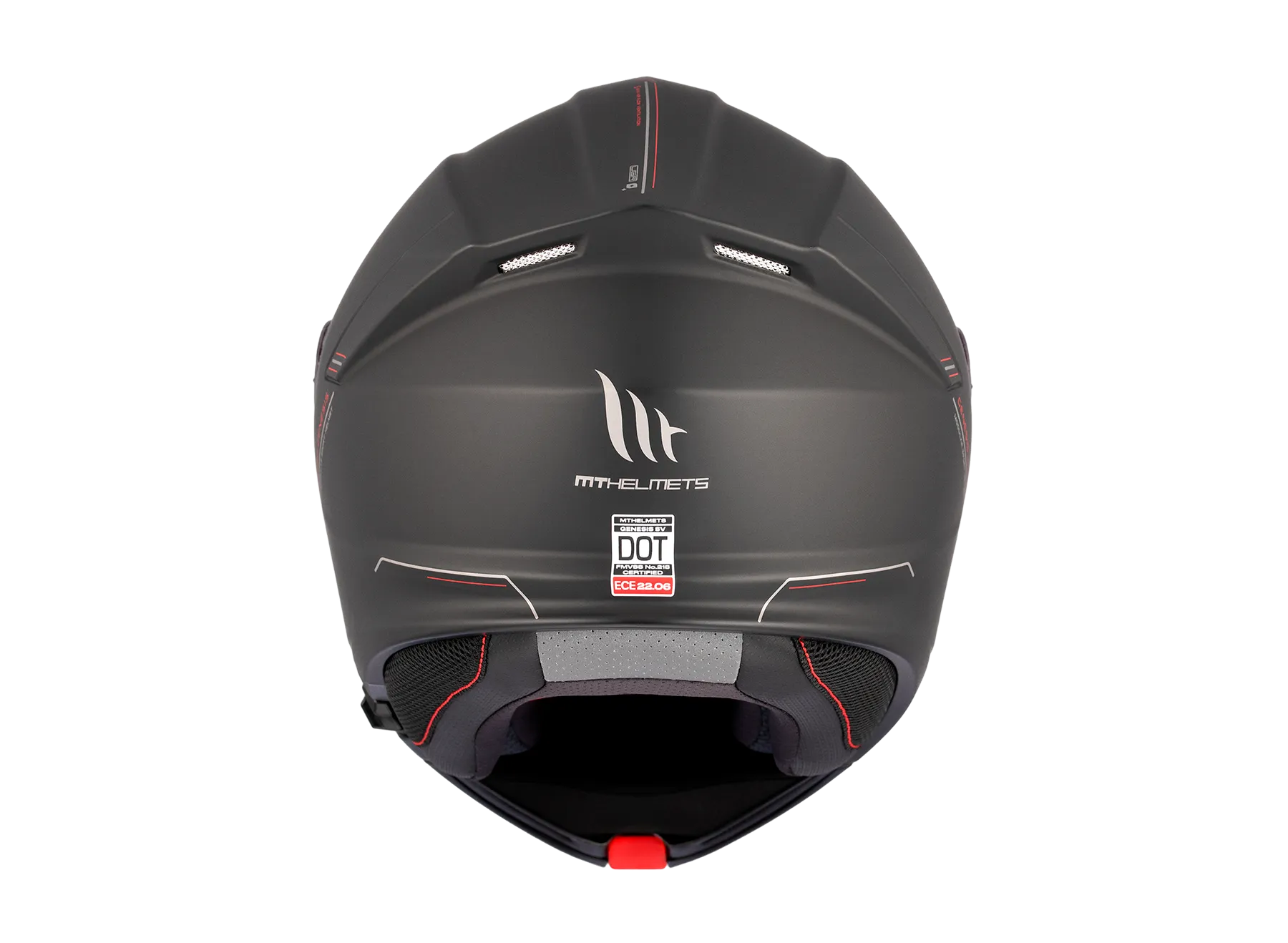 CASCO MT GENESIS  ABATIBLE NEGRO MATE