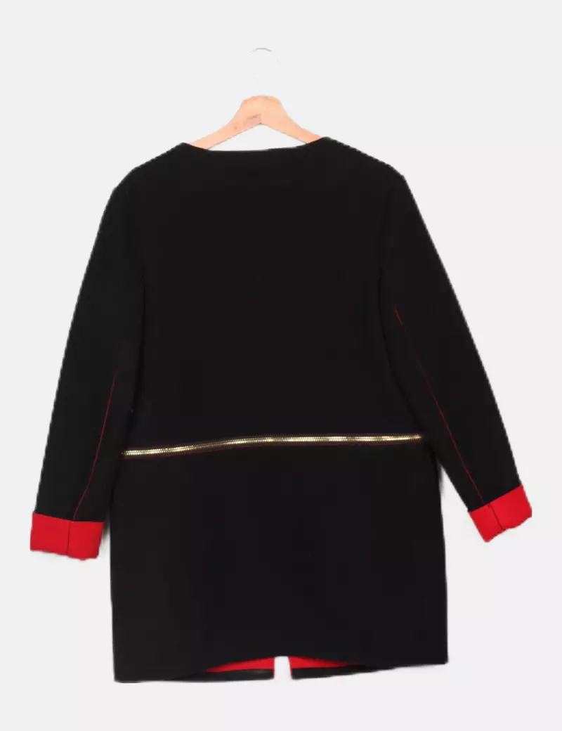 CC Fashion Abrigo largo negro