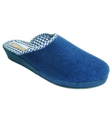 Chanclas toalla lisa cerrada en la punta Soca en azul marino