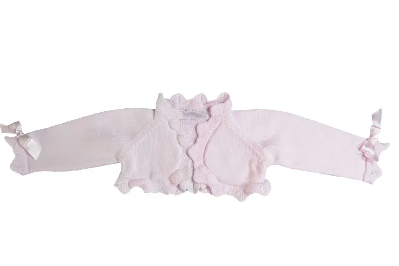 CHAQUETA BOLERO COLOR ROSA. COLECCIóN PV