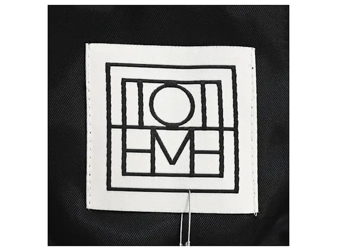 Chaqueta bomber con cremallera y mangas sueltas Totême en viscosa negra Negro 
