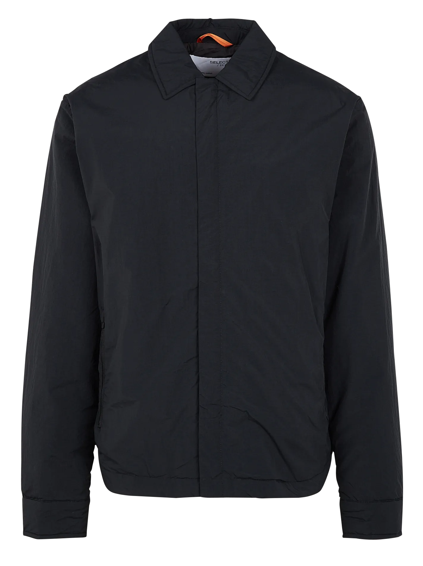 Chaqueta con cuello clásico en negro