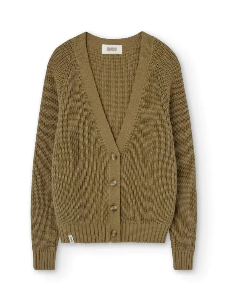 Chaqueta corta marrón de algodón orgánico