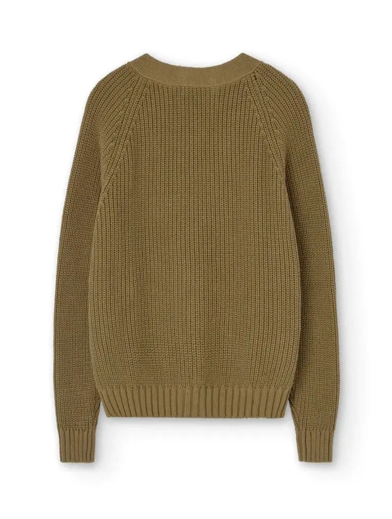 Chaqueta corta marrón de algodón orgánico