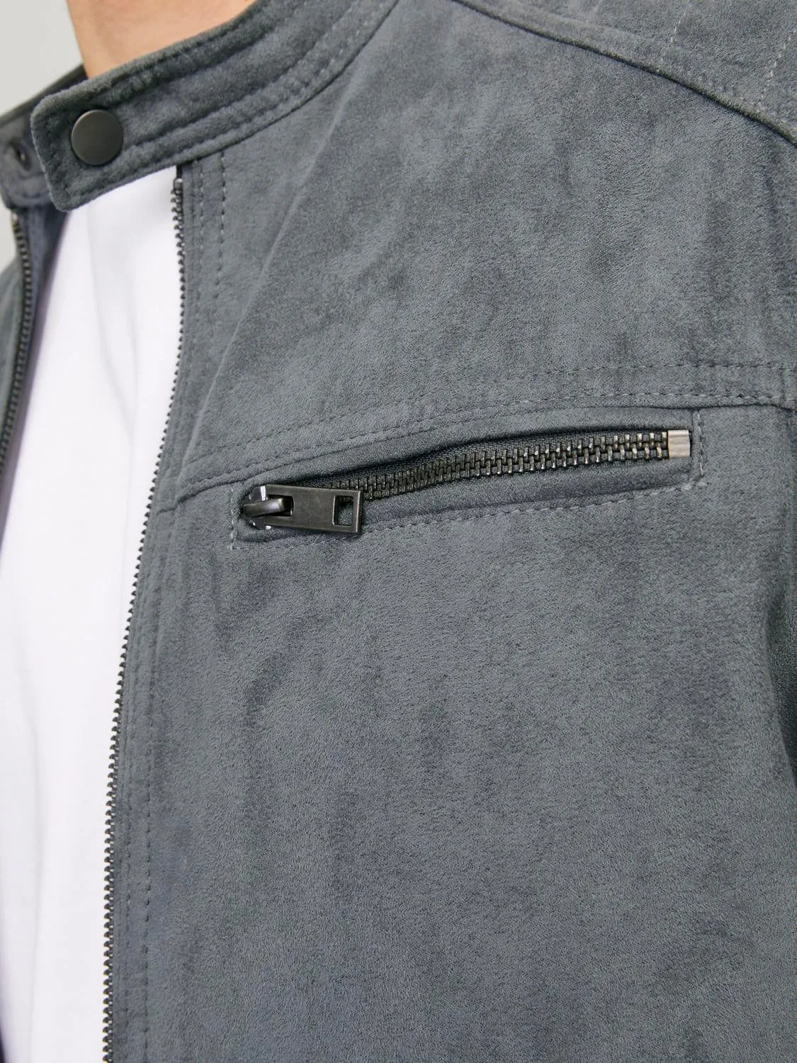 Chaqueta de antelina | Gris oscuro | Jack & Jones®
