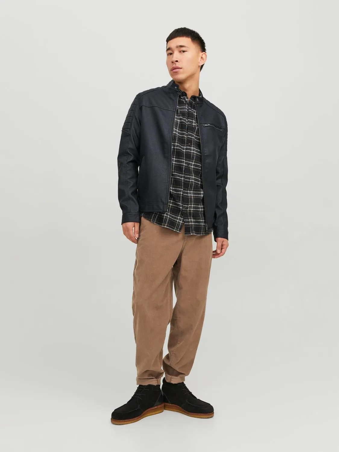 Chaqueta de antelina | Negro | Jack & Jones®