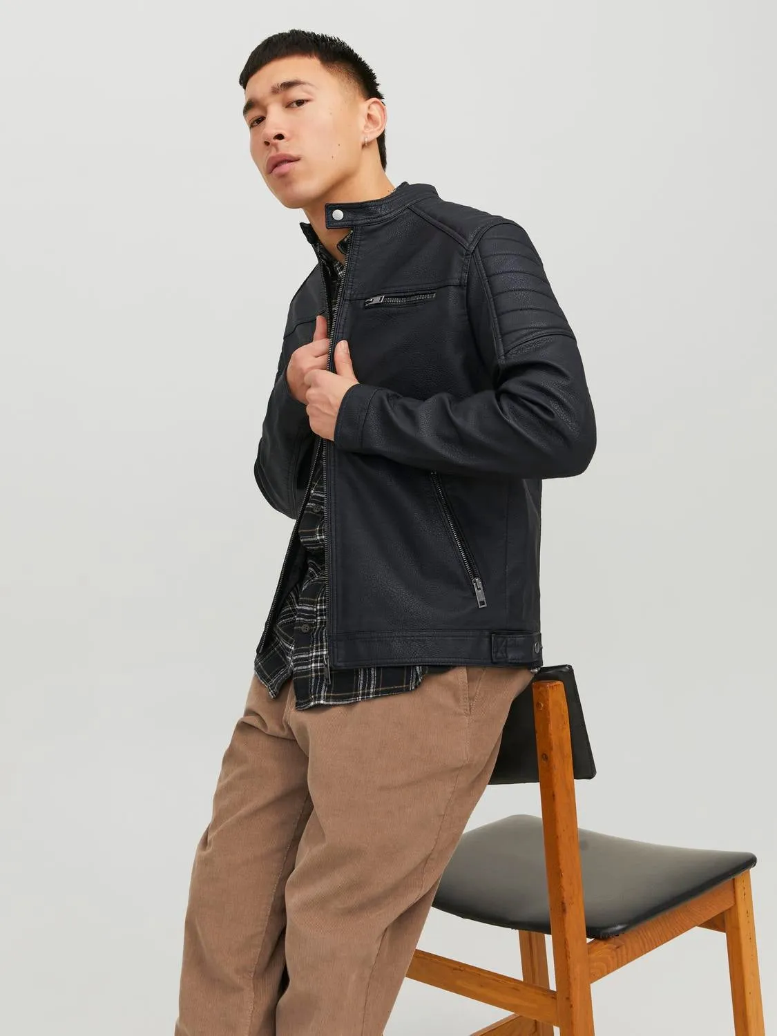 Chaqueta de antelina | Negro | Jack & Jones®