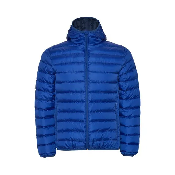 Chaqueta de hombre acolchada con relleno tacto pluma y capucha fija ajustada NORWAY ROLY