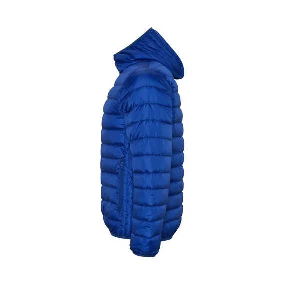 Chaqueta de hombre acolchada con relleno tacto pluma y capucha fija ajustada NORWAY ROLY