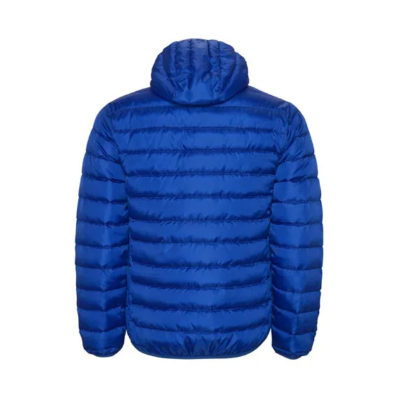 Chaqueta de hombre acolchada con relleno tacto pluma y capucha fija ajustada NORWAY ROLY