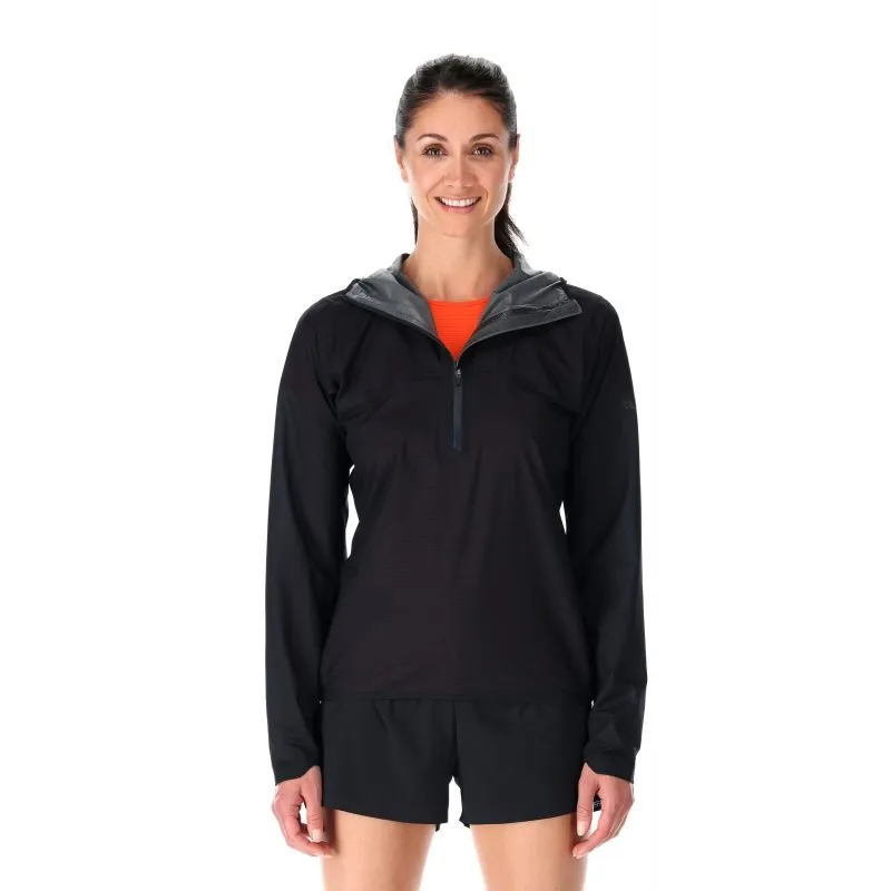 CHAQUETA DE MUJER RAB PHANTOM PULLON (EBONY)