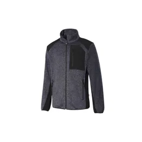 Chaqueta de punto afelpado con contraste en soft shell