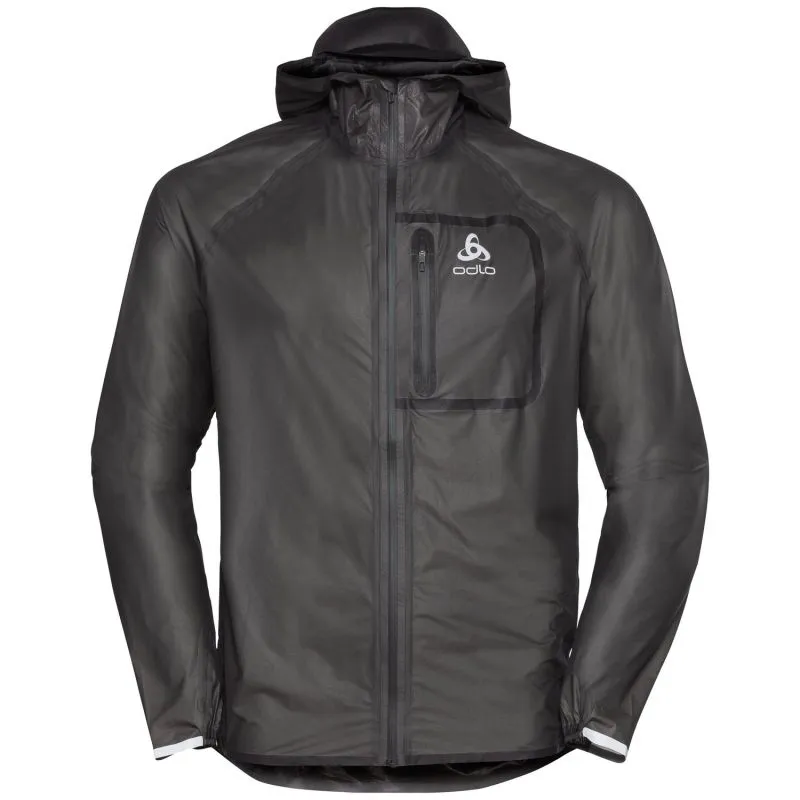 Chaqueta de running Odlo impermeable Zeroweight Dual Dry (Negro) Hombre