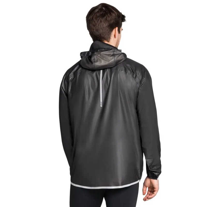Chaqueta de running Odlo impermeable Zeroweight Dual Dry (Negro) Hombre