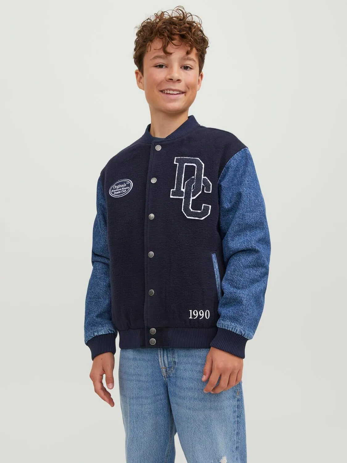 Chaqueta estilo béisbol Junior | Azul intermedio | Jack & Jones®