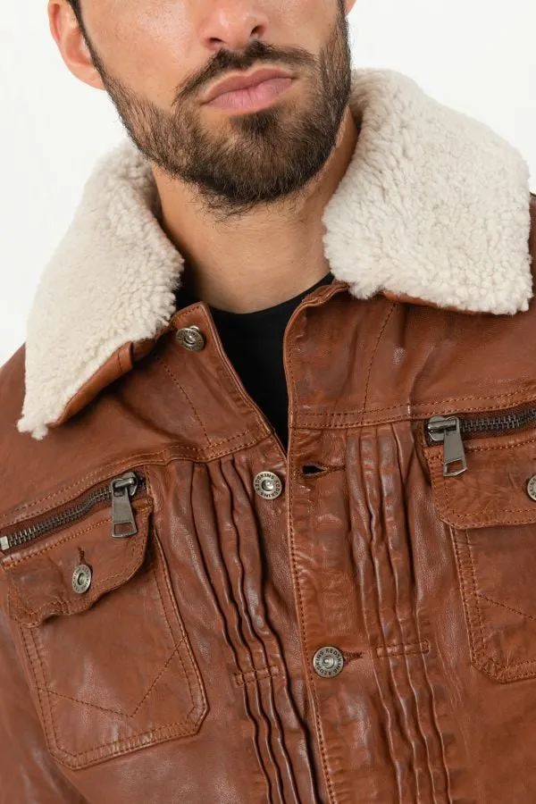 Chaqueta Hombre Redskins Treck Barcelona Cognac