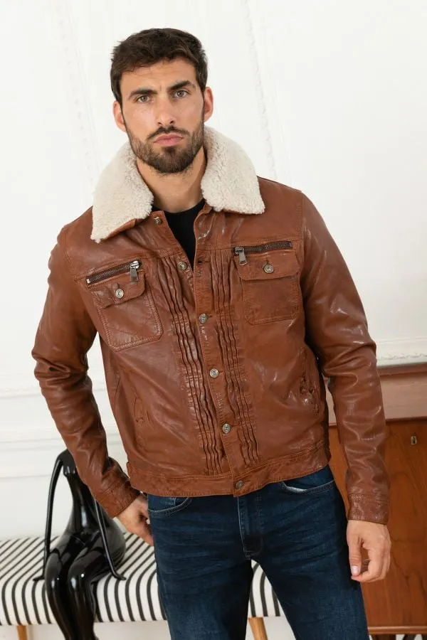 Chaqueta Hombre Redskins Treck Barcelona Cognac