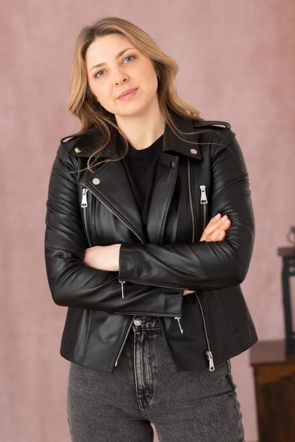 Chaqueta Mujeres Cityzen New Iconique Agneau Perle Noir
