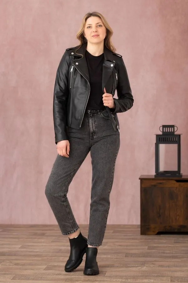 Chaqueta Mujeres Cityzen New Iconique Agneau Perle Noir
