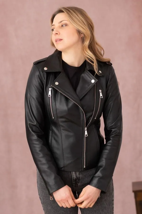 Chaqueta Mujeres Cityzen New Iconique Agneau Perle Noir