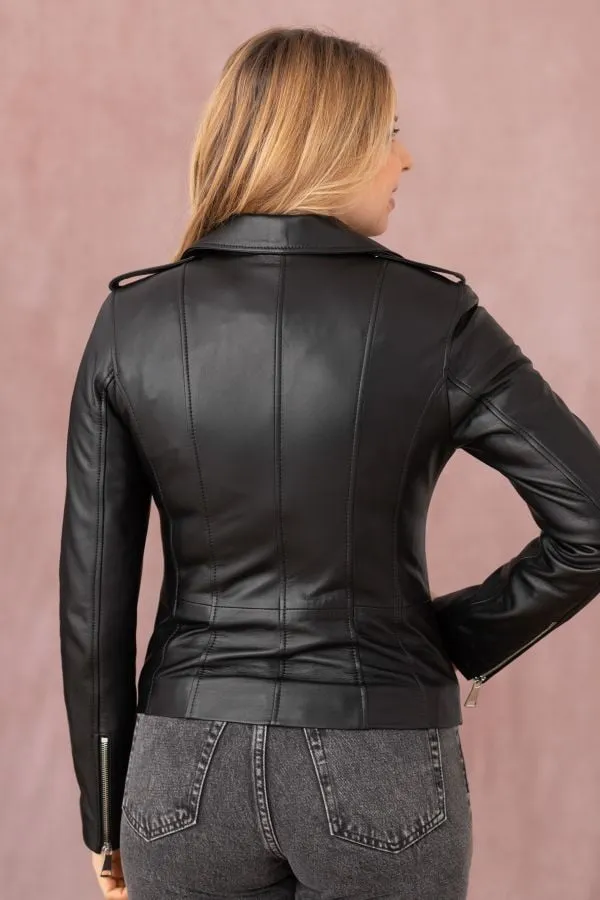 Chaqueta Mujeres Cityzen New Iconique Agneau Perle Noir