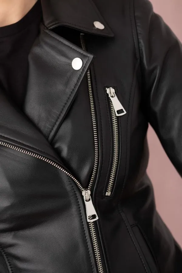 Chaqueta Mujeres Cityzen New Iconique Agneau Perle Noir
