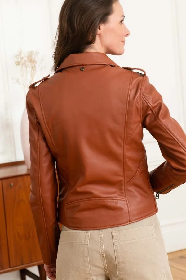Chaqueta Mujeres Schott Lcw1601D Cognac