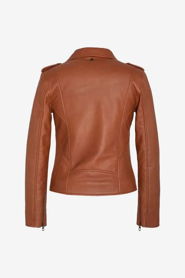 Chaqueta Mujeres Schott Lcw1601D Cognac