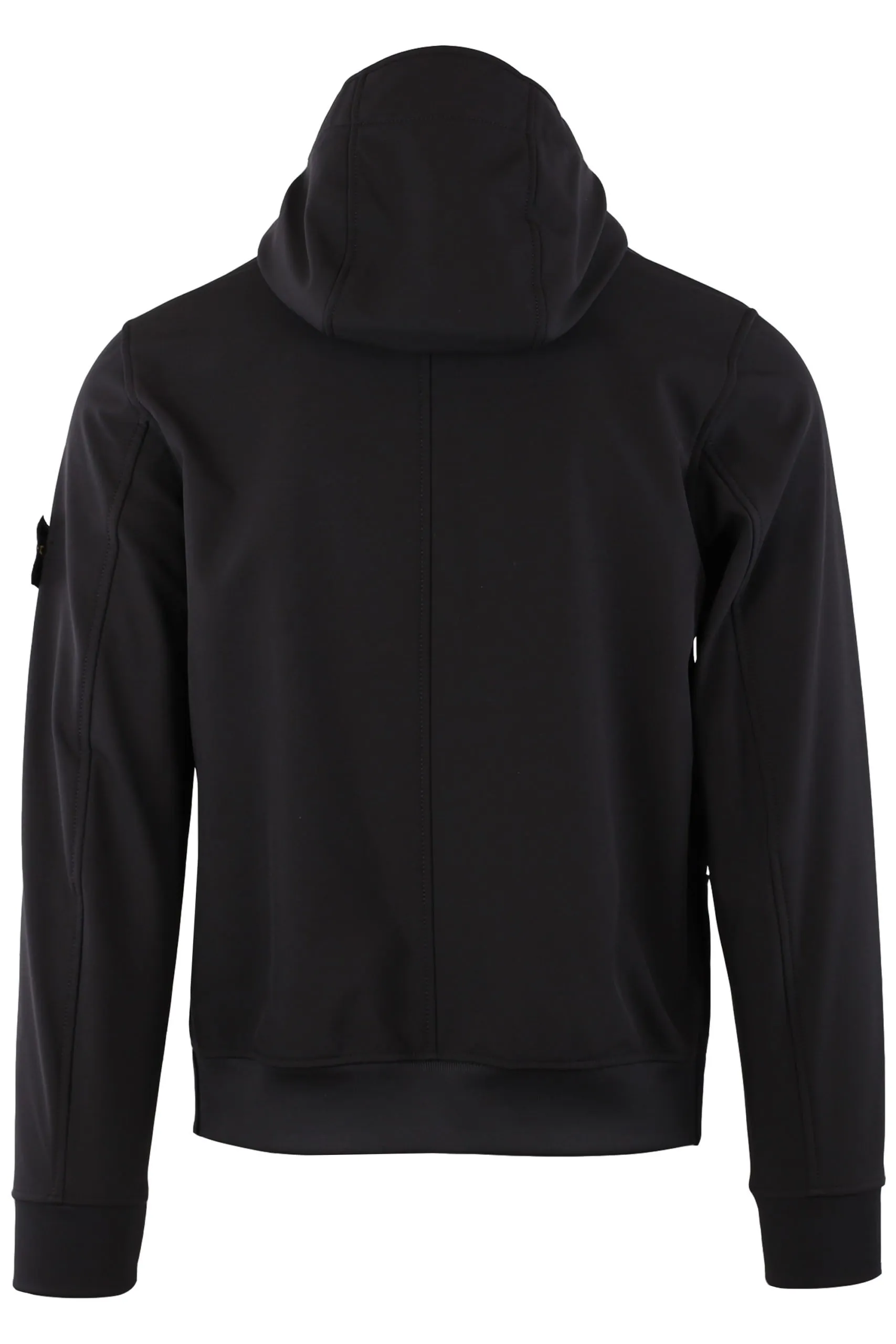 Chaqueta negra con parche de la marca