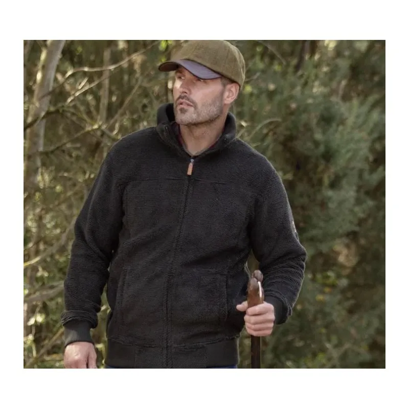 Chaqueta polar Oxford Blue Fleck Green