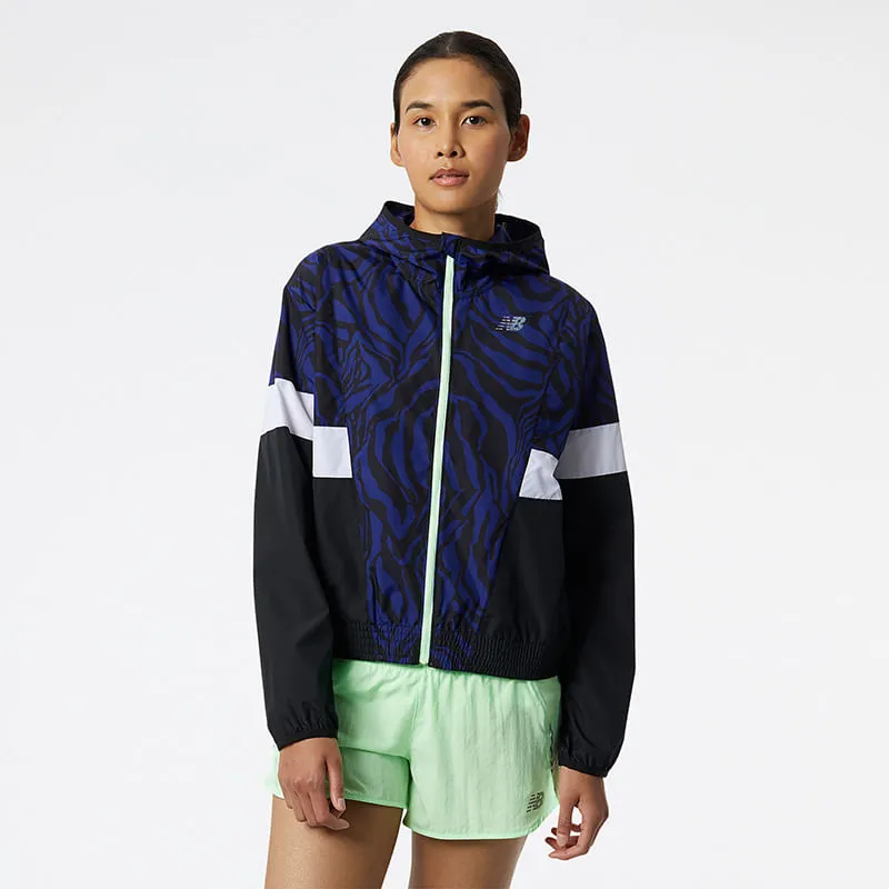 Chaqueta Rompe Vientos Para Mujer Reflective Print Accelerate Jacket New Balance 51320