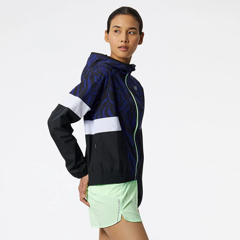 Chaqueta Rompe Vientos Para Mujer Reflective Print Accelerate Jacket New Balance 51320