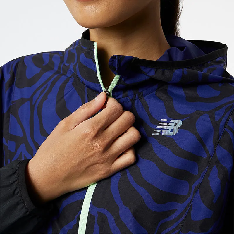 Chaqueta Rompe Vientos Para Mujer Reflective Print Accelerate Jacket New Balance 51320